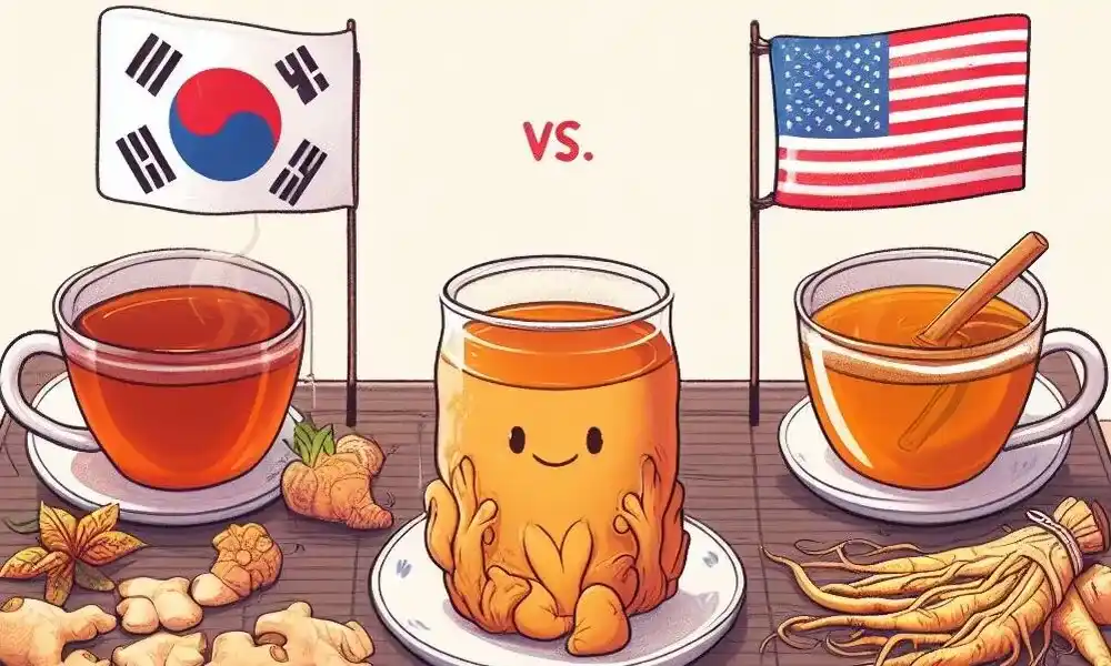 Comparison Between Korean Vs. American Ginseng Tea